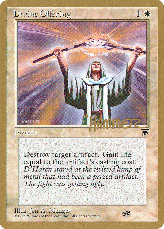 Divine Offering (Shawn "Hammer" Regnier) (SB) [Pro Tour Collector Set] - Evolution TCG