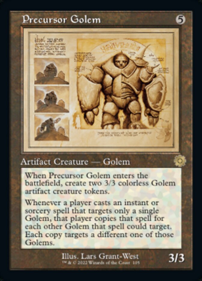 Precursor Golem (Retro Schematic) [The Brothers' War Retro Artifacts] - Evolution TCG