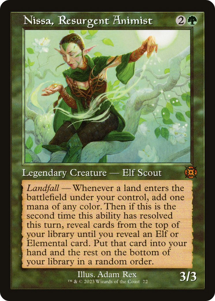 Nissa, Resurgent Animist (Retro) [March of the Machine: The Aftermath] - Evolution TCG