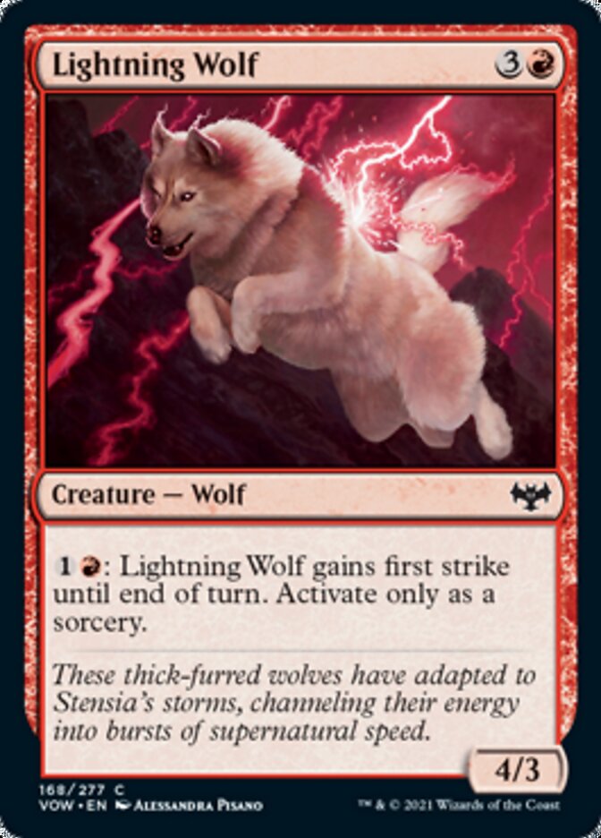 Lightning Wolf [Innistrad: Crimson Vow] - Evolution TCG