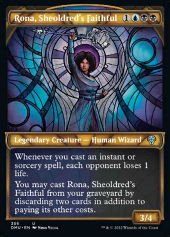 Rona, Sheoldred's Faithful (Showcase Textured) [Dominaria United] - Evolution TCG