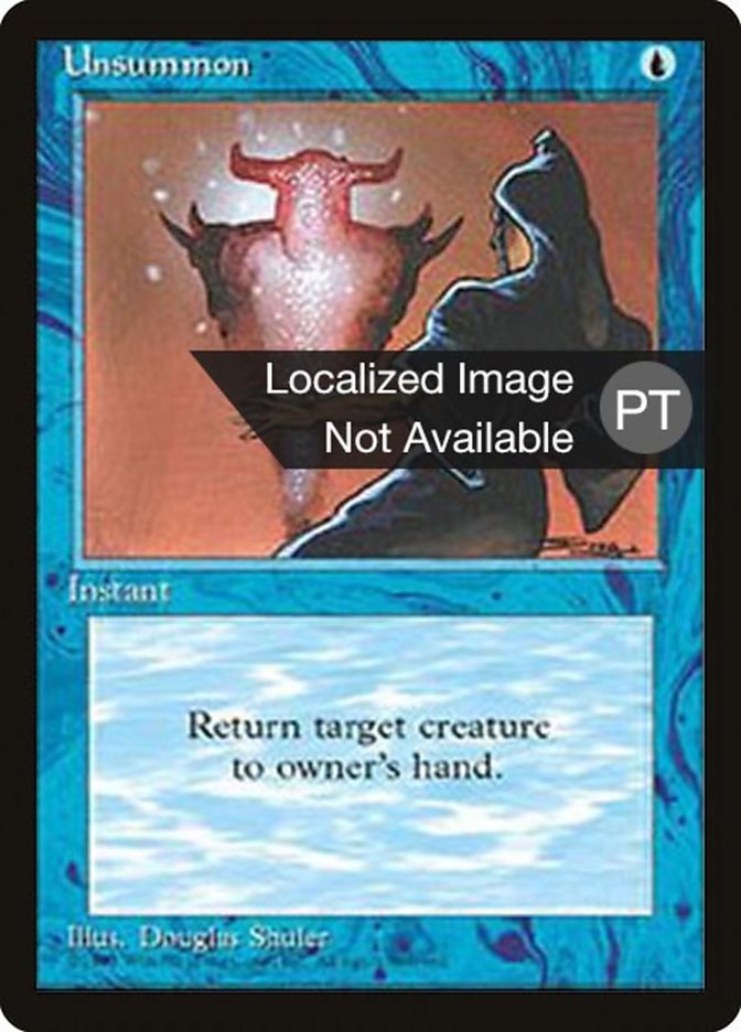 Unsummon [Fourth Edition (Foreign Black Border)] - Evolution TCG