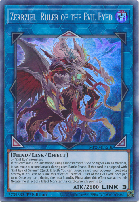 Zerrziel, Ruler of the Evil Eyed [MP20-EN236] Super Rare - Evolution TCG