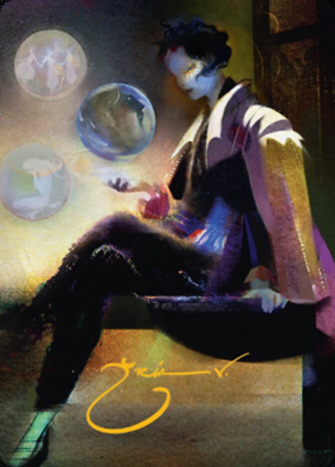 Obscura Interceptor Art Card (Gold-Stamped Signature) [Streets of New Capenna Art Series] - Evolution TCG
