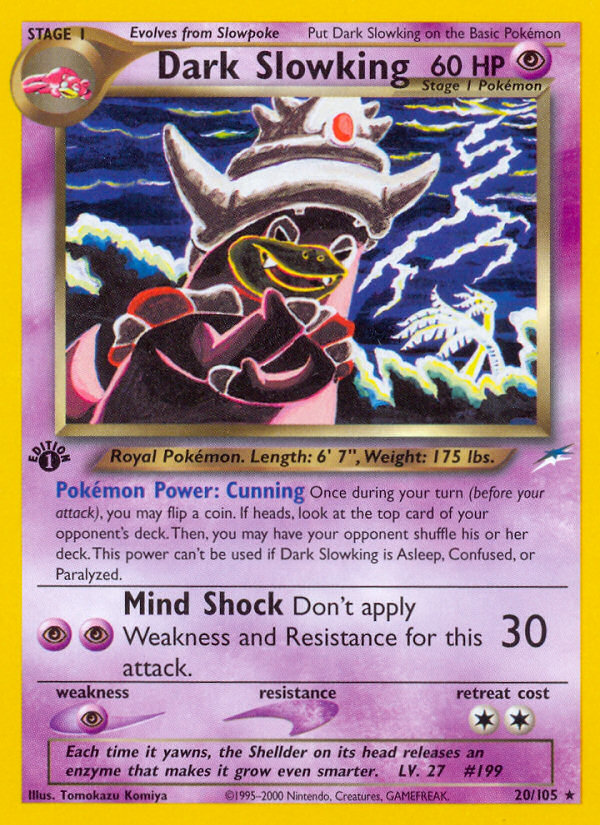 Dark Slowking (20/105) [Neo Destiny 1st Edition] - Evolution TCG