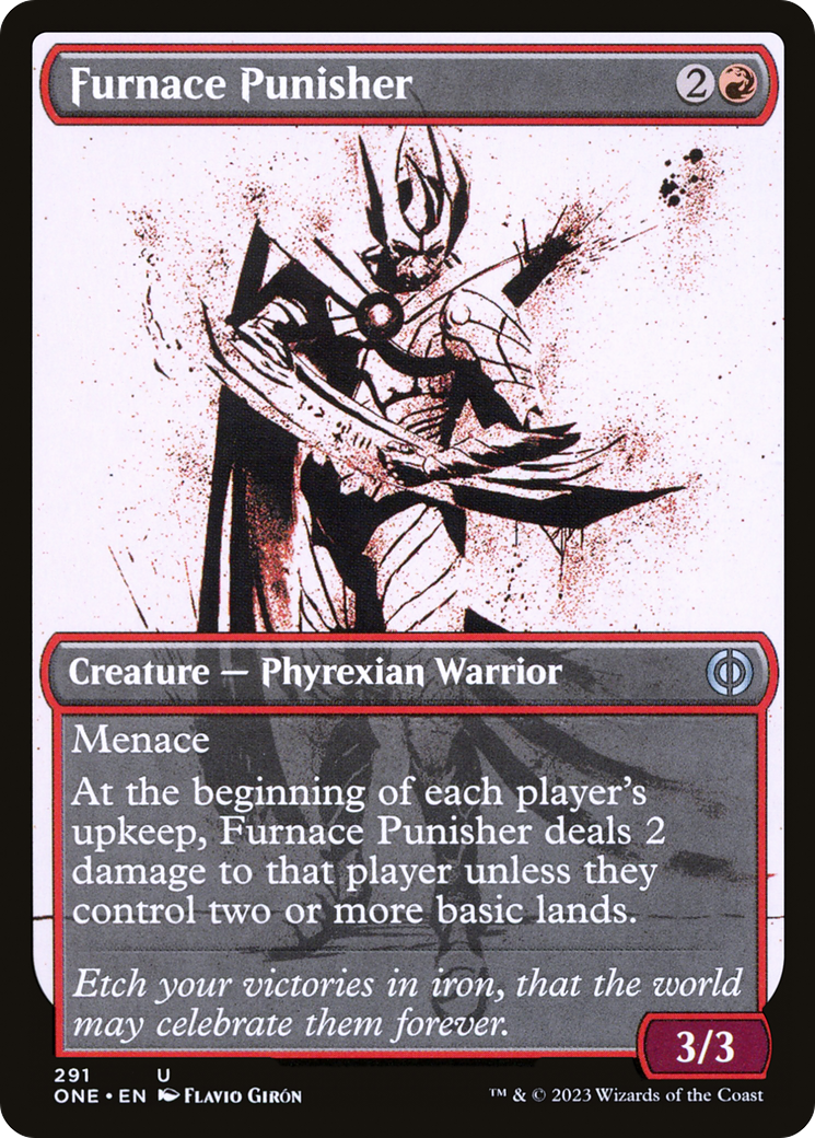 Furnace Punisher (Showcase Ichor) [Phyrexia: All Will Be One] - Evolution TCG