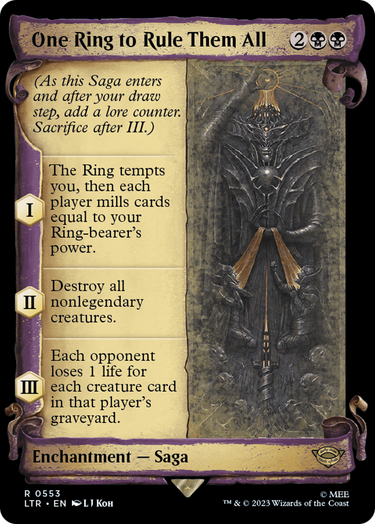 One Ring to Rule Them All [The Lord of the Rings: Tales of Middle-Earth Showcase Scrolls] - Evolution TCG