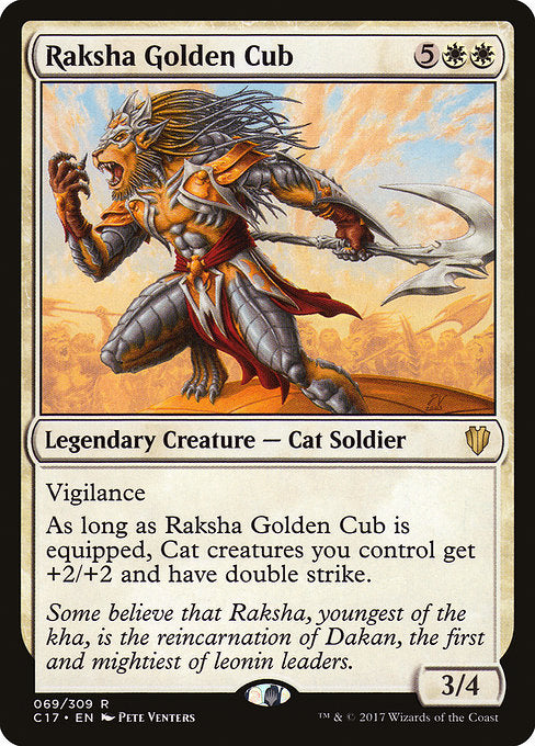 Raksha Golden Cub [Commander 2017] - Evolution TCG