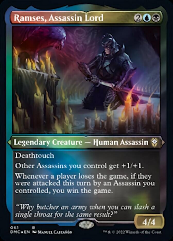 Ramses, Assassin Lord (Foil Etched) [Dominaria United Commander] - Evolution TCG