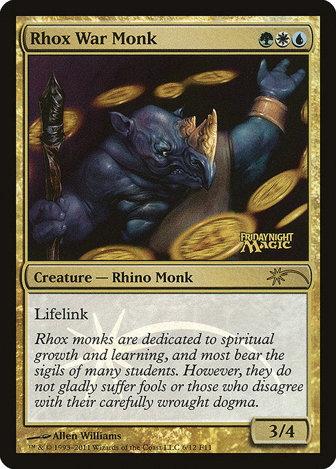 Rhox War Monk [Friday Night Magic 2011] - Evolution TCG