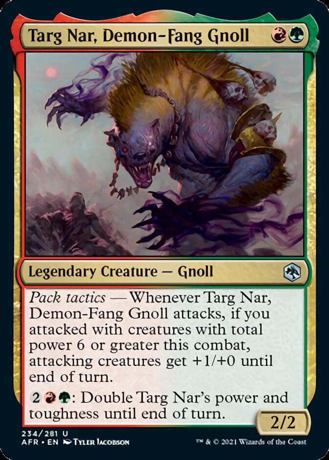 Targ Nar, Demon-Fang Gnoll [Dungeons & Dragons: Adventures in the Forgotten Realms] - Evolution TCG