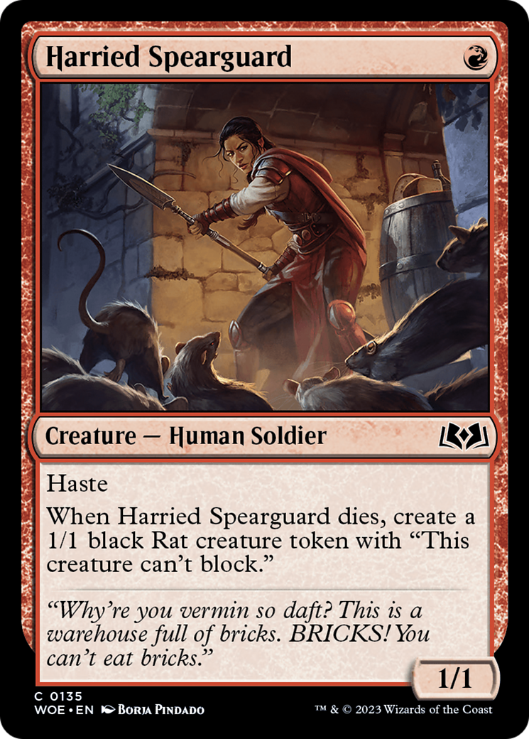 Harried Spearguard [Wilds of Eldraine] - Evolution TCG