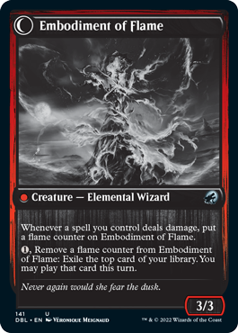 Flame Channeler // Embodiment of Flame [Innistrad: Double Feature] - Evolution TCG