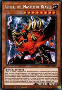 Alpha, the Master of Beasts [PHRA-EN023] Secret Rare - Evolution TCG