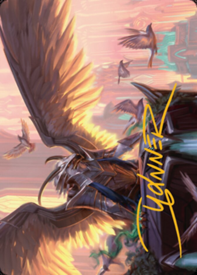Falco Spara, Pactweaver 1 Art Card (Gold-Stamped Signature) [Streets of New Capenna Art Series] - Evolution TCG