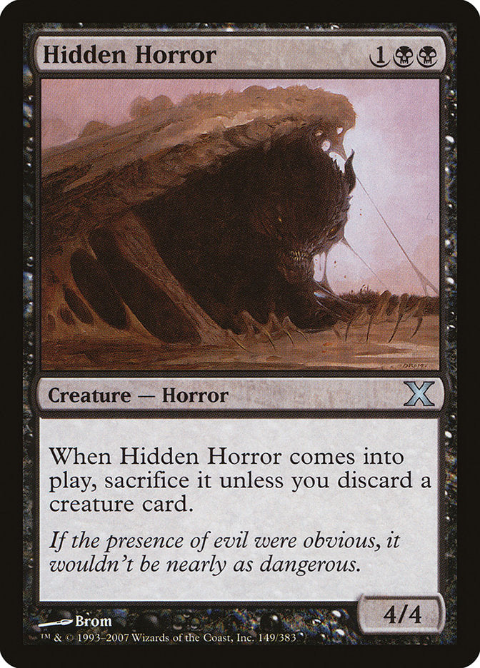 Hidden Horror [Tenth Edition] - Evolution TCG