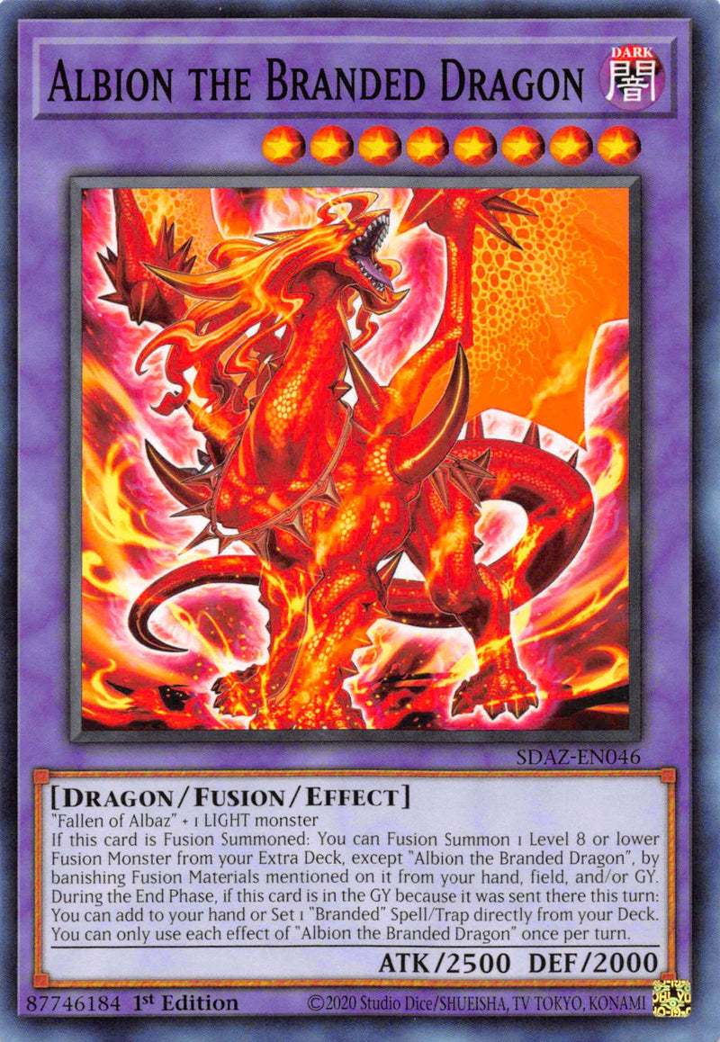 Albion the Branded Dragon [SDAZ-EN046] Common - Evolution TCG