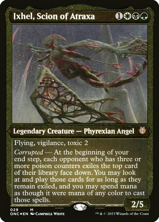 Ixhel, Scion of Atraxa (Foil Etched) (Display Commander) [Phyrexia: All Will Be One Commander] - Evolution TCG