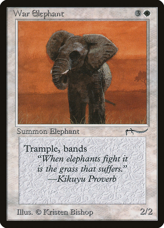 War Elephant (Dark Mana Cost) [Arabian Nights] - Evolution TCG