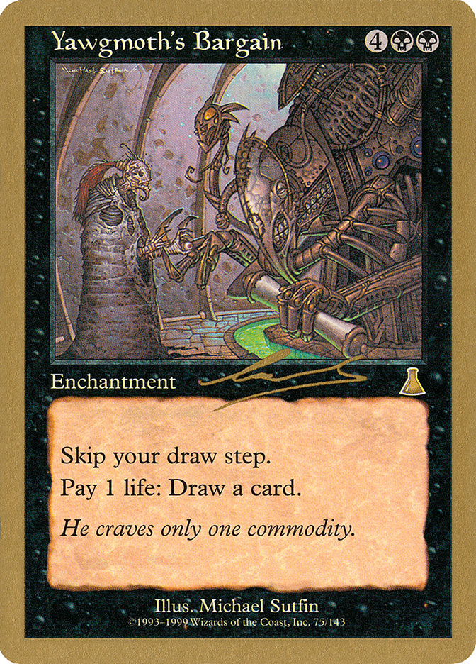 Yawgmoth's Bargain (Nicolas Labarre) [World Championship Decks 2000] - Evolution TCG
