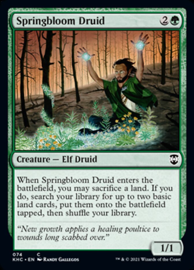 Springbloom Druid [Kaldheim Commander] - Evolution TCG