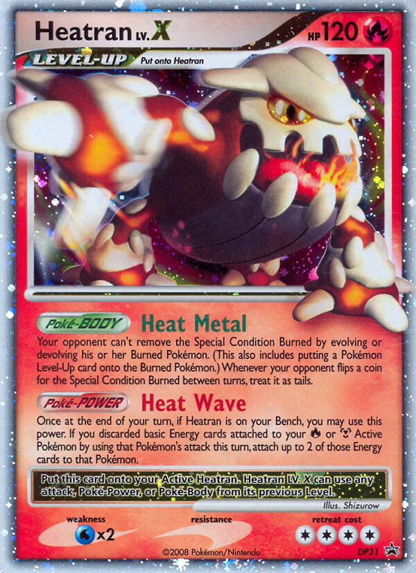 Heatran LV.X (DP31) [Diamond & Pearl: Black Star Promos] - Evolution TCG