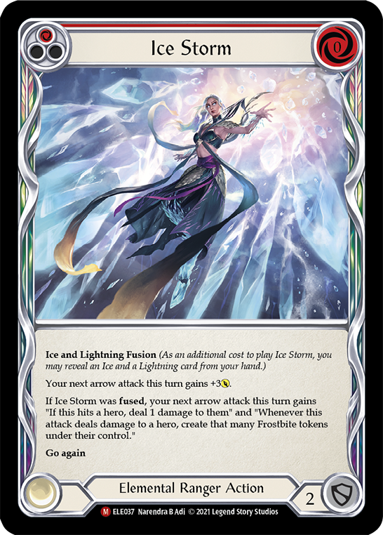 Ice Storm [ELE037] (Tales of Aria)  1st Edition Normal - Evolution TCG