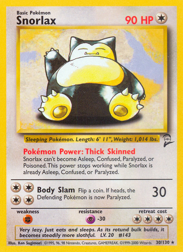 Snorlax (30/130) [Base Set 2] - Evolution TCG