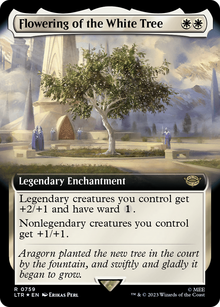 Flowering of the White Tree (Extended Art) (Surge Foil) [The Lord of the Rings: Tales of Middle-Earth] - Evolution TCG