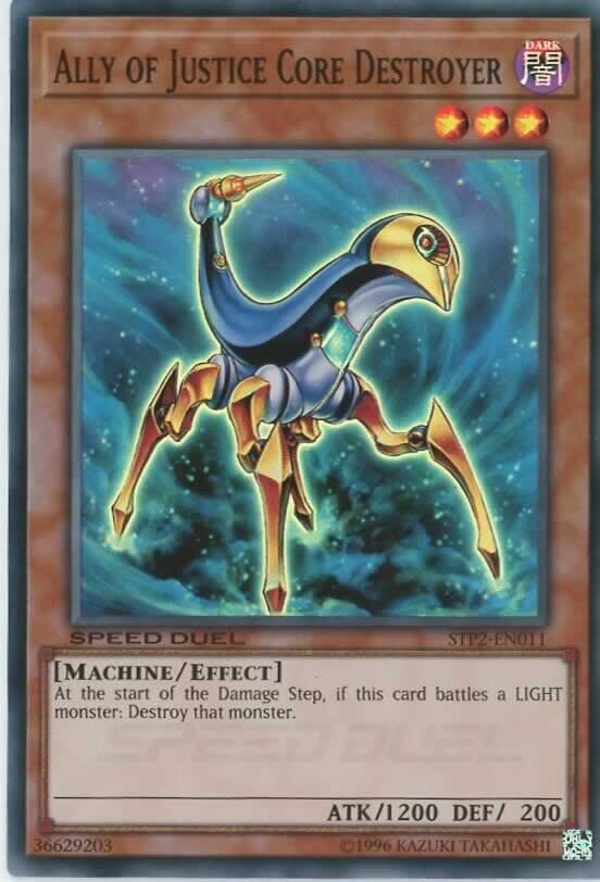 Ally of Justice Core Destroyer [STP2-EN011] Super Rare - Evolution TCG