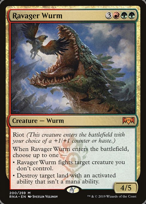 Ravager Wurm [Ravnica Allegiance] - Evolution TCG