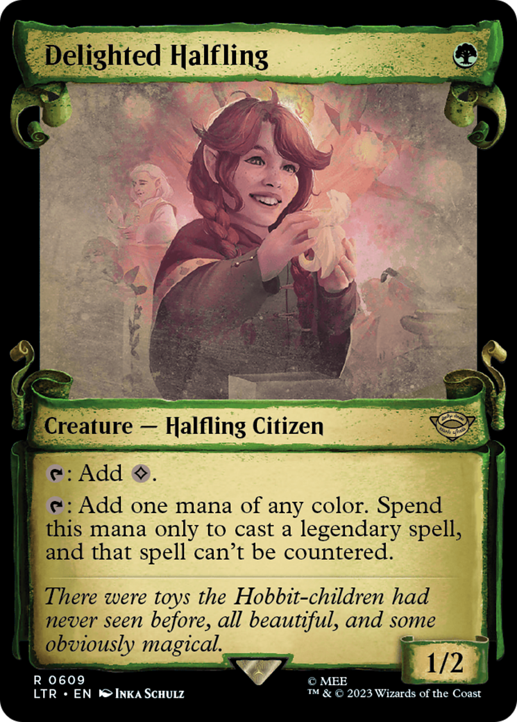 Delighted Halfling [The Lord of the Rings: Tales of Middle-Earth Showcase Scrolls] - Evolution TCG