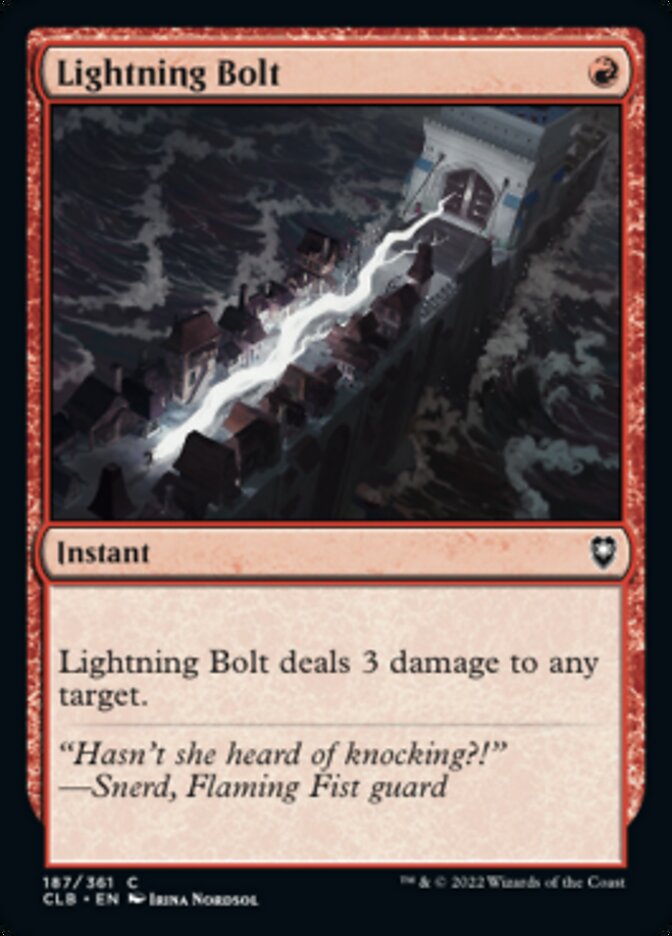 Lightning Bolt [Commander Legends: Battle for Baldur's Gate] - Evolution TCG