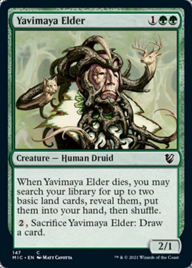 Yavimaya Elder [Innistrad: Midnight Hunt Commander] - Evolution TCG