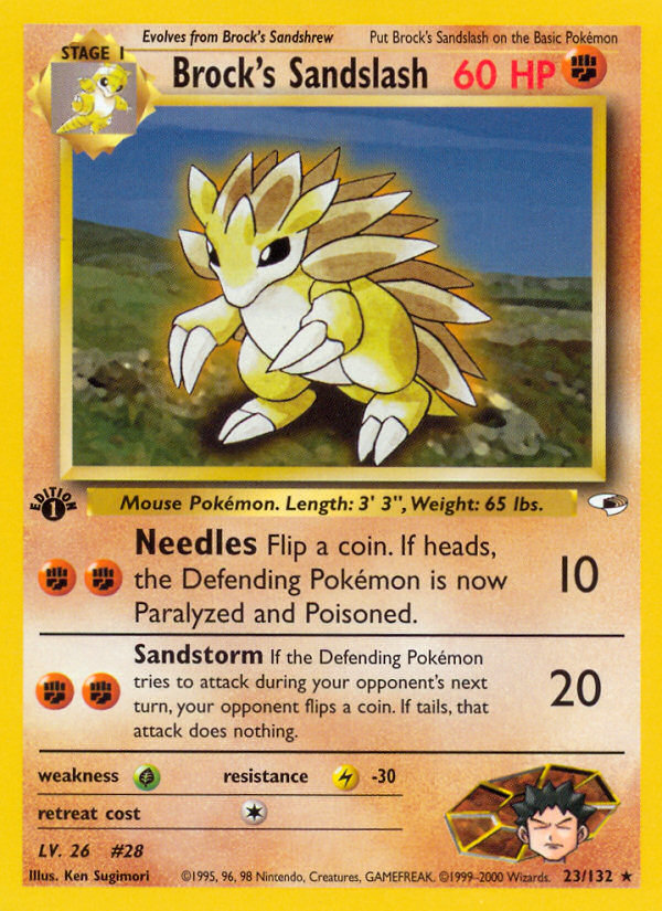 Brock's Sandslash (23/132) [Gym Heroes 1st Edition] - Evolution TCG