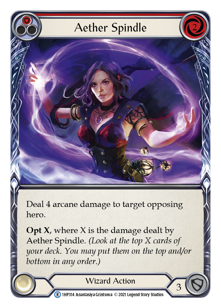 Aether Spindle (Red) [1HP314] (History Pack 1) - Evolution TCG