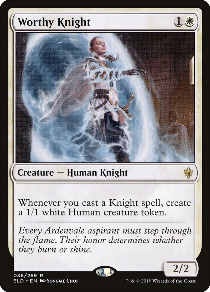 Worthy Knight [Throne of Eldraine] - Evolution TCG