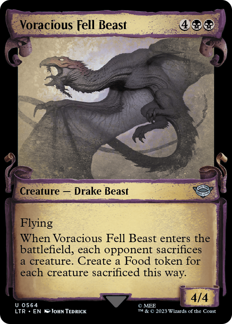 Voracious Fell Beast [The Lord of the Rings: Tales of Middle-Earth Showcase Scrolls] - Evolution TCG