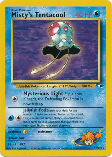 Misty's Tentacool (32/132) [Gym Heroes Unlimited] - Evolution TCG