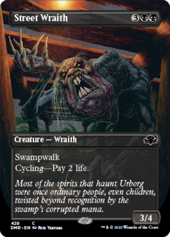 Street Wraith (Borderless Alternate Art) [Dominaria Remastered] - Evolution TCG