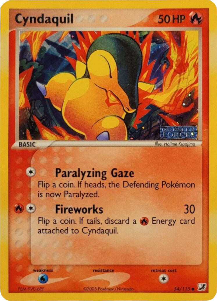 Cyndaquil (54/115) (Stamped) [EX: Unseen Forces] - Evolution TCG