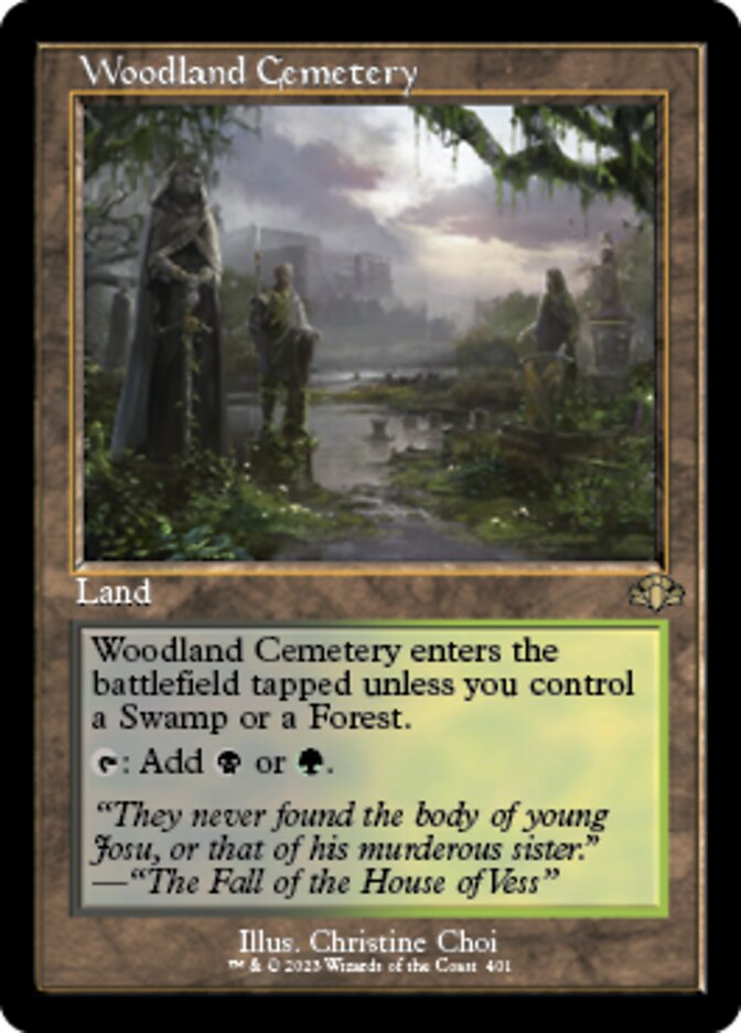 Woodland Cemetery (Retro) [Dominaria Remastered] - Evolution TCG