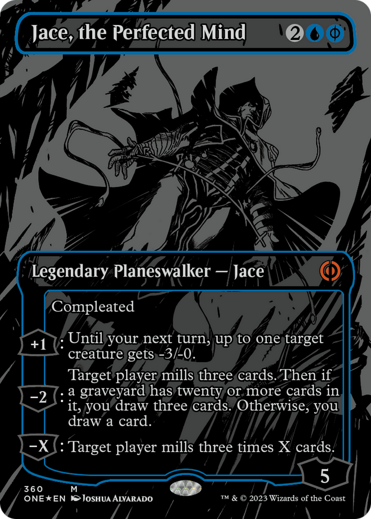 Jace, the Perfected Mind (Oil Slick Raised Foil) [Phyrexia: All Will Be One] - Evolution TCG