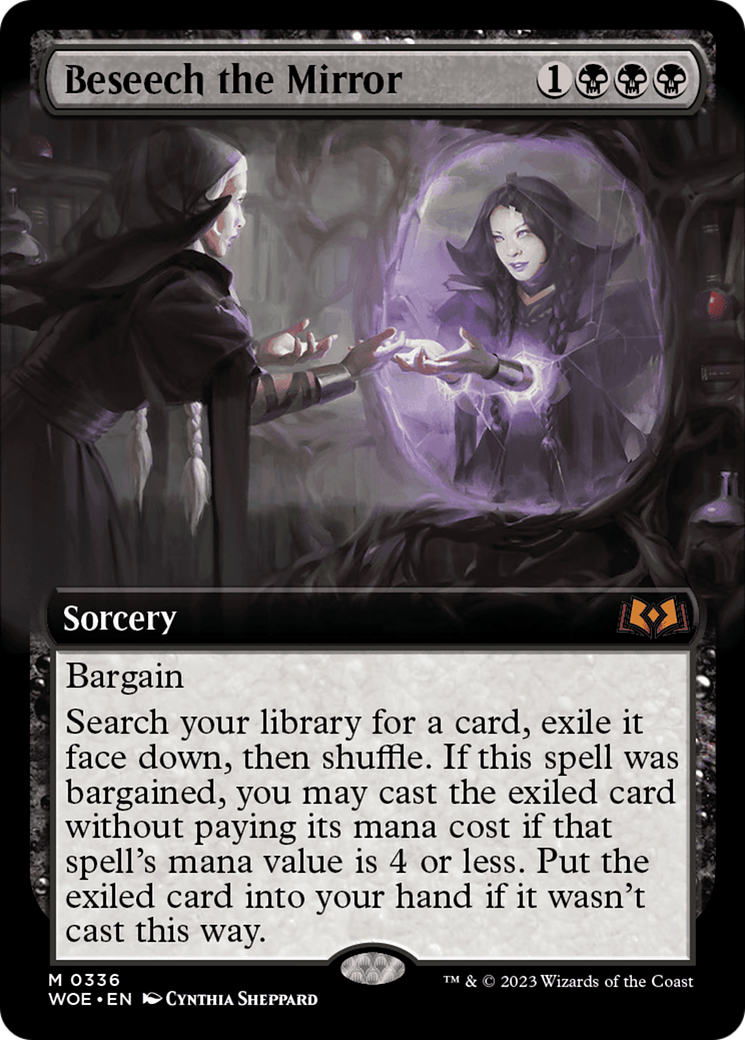 Beseech the Mirror (Extended Art) [Wilds of Eldraine] - Evolution TCG