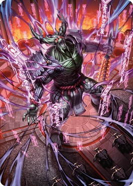 Hidetsugu, Devouring Chaos Art Card [Kamigawa: Neon Dynasty Art Series] - Evolution TCG