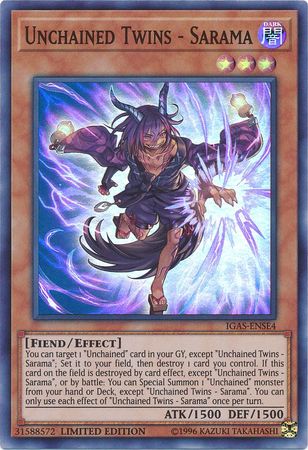 Unchained Twins - Sarama [IGAS-ENSE4] Super Rare - Evolution TCG