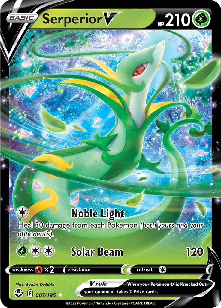 Serperior V (007/195) [Sword & Shield: Silver Tempest] - Evolution TCG