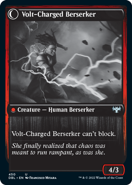 Voltaic Visionary // Volt-Charged Berserker [Innistrad: Double Feature] - Evolution TCG