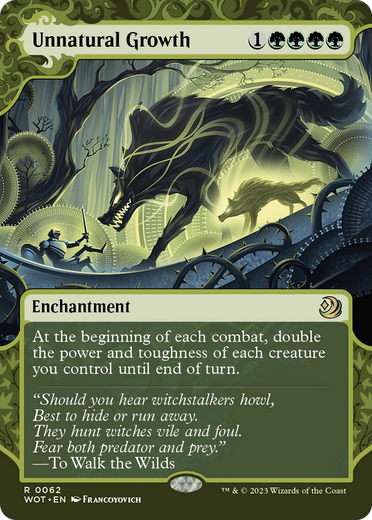 Unnatural Growth [Wilds of Eldraine: Enchanting Tales] - Evolution TCG