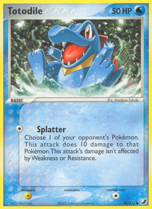 Totodile (78/115) [EX: Unseen Forces] - Evolution TCG
